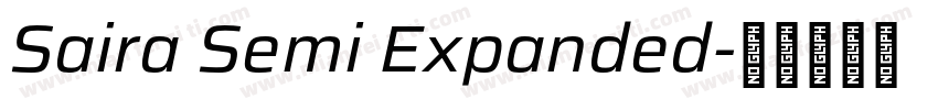 Saira Semi Expanded字体转换